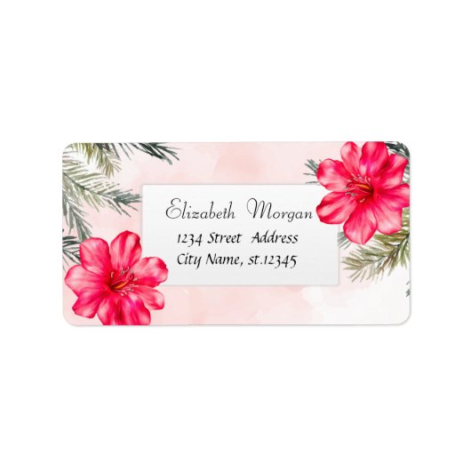 トロピカルビーチ ヤシの葉 ヒマワリ ラベル (正面)