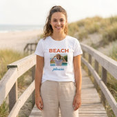 トロピカルビーチ 夏のTシャツ Beach Please 面白い Tシャツ