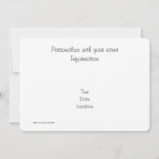 トロピカルビーチ 招待状 (裏面)