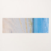 トロピカルビーチ,砂,貝殻- 名入れ ヨガマット (裏面(横))