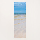 トロピカルビーチ,砂,貝殻- 名入れ ヨガマット (裏面)