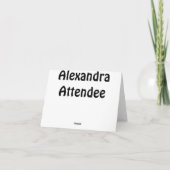 トロピカルビーチ – 設定名刺を置く座席 カード (裏面)