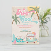 トロピカルビーチ 2歳誕生日招待状 招待状 (スタンド正面)