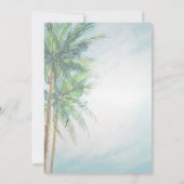 トロピカルビーチ、Palm Save The Date セーブザデート (裏面)