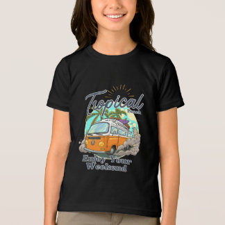 トロピカルビーチTシャツデザイン トライブレンドTシャツ