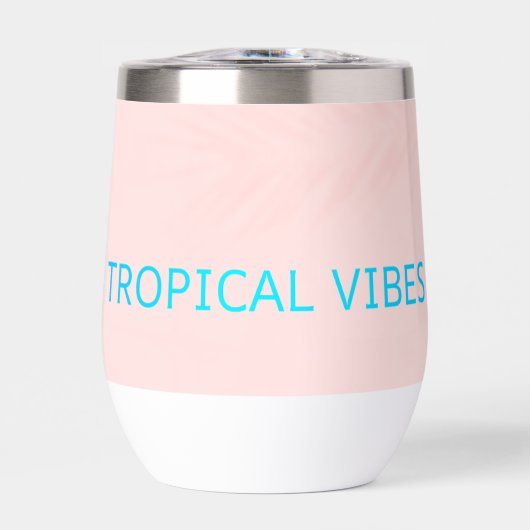 トロピカルビーブスウォーターボトル – 赤面アクア (正面)