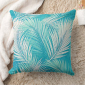 トロピカルビーブスパームフロンズピロー クッション (ブランケット)