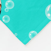 トロピカルピエロ&バブルパターン フリースブランケット (角)