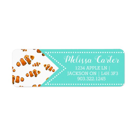 トロピカルピエロ&バブルパターン ラベル (正面)