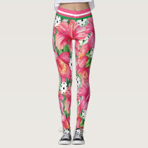 🌺🌴トロピカルピクルボール(ハイビスカス小プリント)