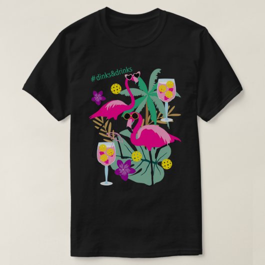 トロピカルピックボールパーティークラシックグリーンTシャツ Tシャツ (デザイン正面)