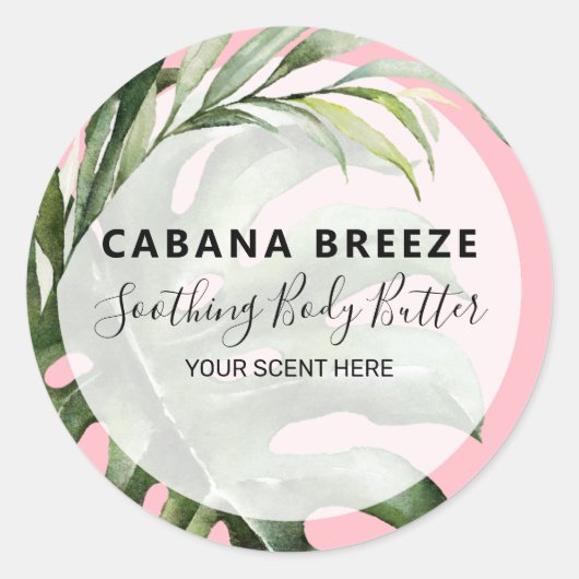 トロピカルピモダンンク製品ラベル ラウンドシール (正面)