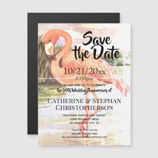 トロピカルピンクのフラミンゴの命日を除く (正面/裏面)