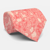 トロピカルピンクの渦巻きタイ ネクタイ (ロール)