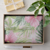 トロピカルピンクの花のブライズシャワー 薄葉紙 (ギフト)