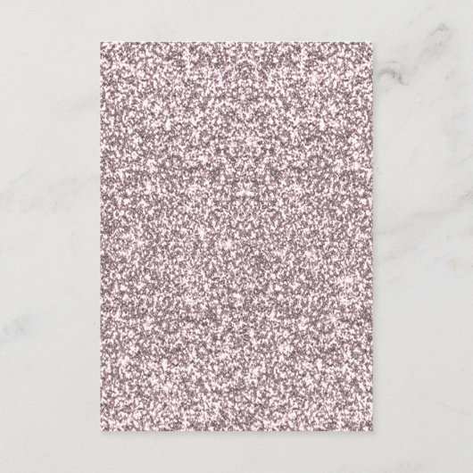 トロピカルピンクグリッターフラミ結婚ンゴ詳細 エンクロージャーカード (裏面)