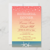 トロピカルピンクサマービーチリハーサルディナー 招待状 (正面)