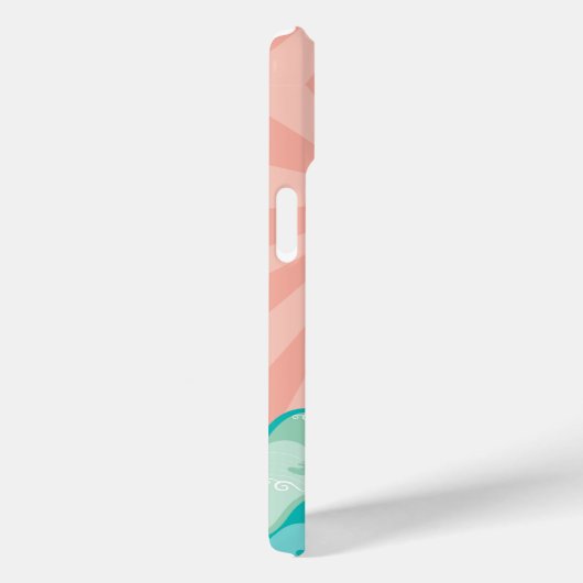 トロピカルピンクサンアクアウェーブスサマービーチ海 Case-Mate iPhoneケース (裏面 / 右)
