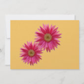 トロピカルピンクデイジーブライダルシャワー 招待状 (裏面)