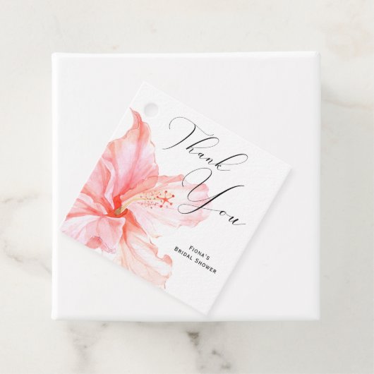 トロピカルピンクハイビスカスありがとう フェイバータグ (インサイチュ)