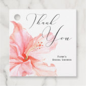 トロピカルピンクハイビスカスありがとう フェイバータグ (正面)