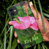 トロピカルピンクハイビスカスの花の写真カスタム Case-Mate iPhoneケース