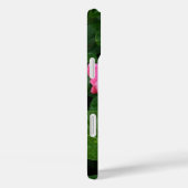 トロピカルピンクハイビスカスの花アノールトカゲの写真 Case-Mate iPhoneケース (裏面 / 右)