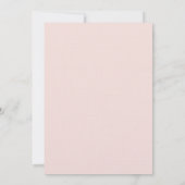 トロピカルピンクハイビスカス結婚フローラ 招待状 (裏面)