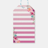 トロピカルピンクパイナップルフローラ誕生日ありがとう ギフトタグ (裏面)