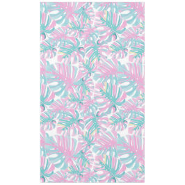 トロピカルピンクパーム葉 テーブルクロス