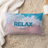 トロピカルピンクビーチバミューダ ランバークッション (ブランケット)