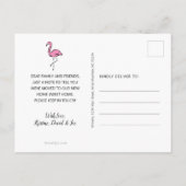 トロピカルピンクフラミンゴオンアクアムービング 案内ポストカード (裏面)