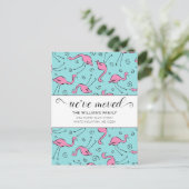 トロピカルピンクフラミンゴオンアクアムービング 案内ポストカード (スタンド正面)