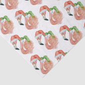 トロピカルピンクフラミンゴクリスマスサンタハット 薄葉紙 (詳細)