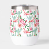 トロピカルピンクフラミンゴサボテンバラ モノグラムの (正面)