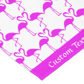 トロピカルピンクフラミンゴスロマンチックハートエキゾチック ショートテーブルランナー (コーナー)