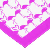 トロピカルピンクフラミンゴスロマンチックハートトソーム テーブルクロス (アングル)