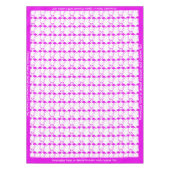 トロピカルピンクフラミンゴスロマンチックハートトソーム テーブルクロス (正面)