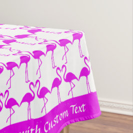 トロピカルピンクフラミンゴスロマンチックハートトソーム テーブルクロス