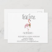 トロピカルピンクフラミンゴホリデーズニューアドレス 案内ポストカード (正面/裏面)