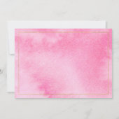 トロピカルピンクフラミンゴマグノリアフローラ披露宴 招待状 (裏面)