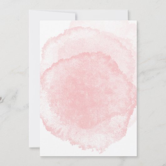 トロピカルピンクフラミンゴ牡丹ウェディングシャワー 招待状 (裏面)