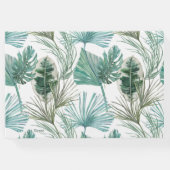 トロピカルピンクフラミンゴ結婚ス ゲストブック (裏面)