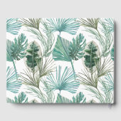 トロピカルピンクフラミンゴ結婚ス ゲストブック (裏面)