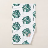 トロピカルピンクフラミンゴ絵を描のバスタオオルセット バスタオルセット (ハンドタオル)