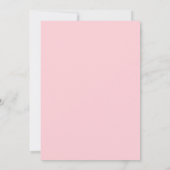 トロピカルピンクフラミンゴ誕生日パーティー 招待状 (裏面)