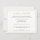 トロピカルピンクフラミンゴNoギフト披露宴パーティー 招待状 (裏面)