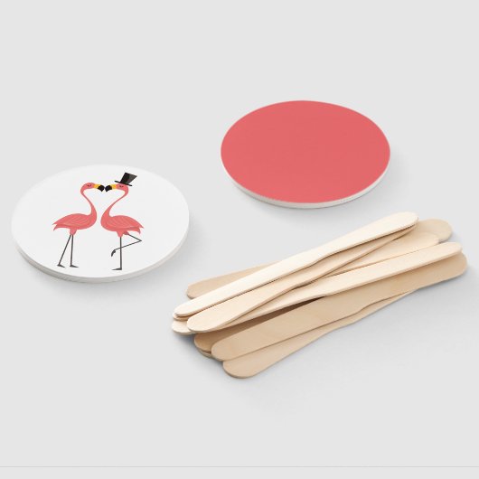 トロピカルピンクフラミ結婚ンゴブライダルシャワーパーティー ハンドファン (組立なし)