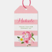 トロピカルピンクフラミ結婚ンゴブライダルシャワー ギフトタグ (裏面)