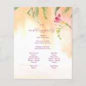 トロピカルピンクフリーシア水の色結婚の予算 (裏面)